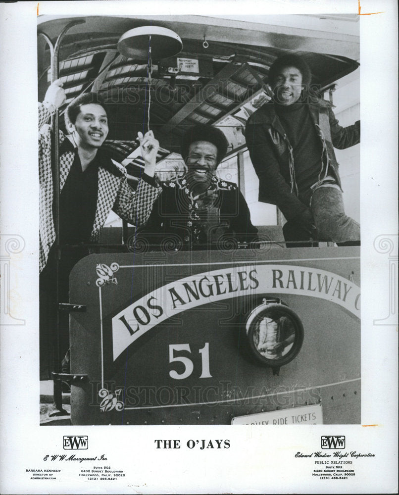 1974 Press Photo American R&B Group The O'Jays - Historic Images