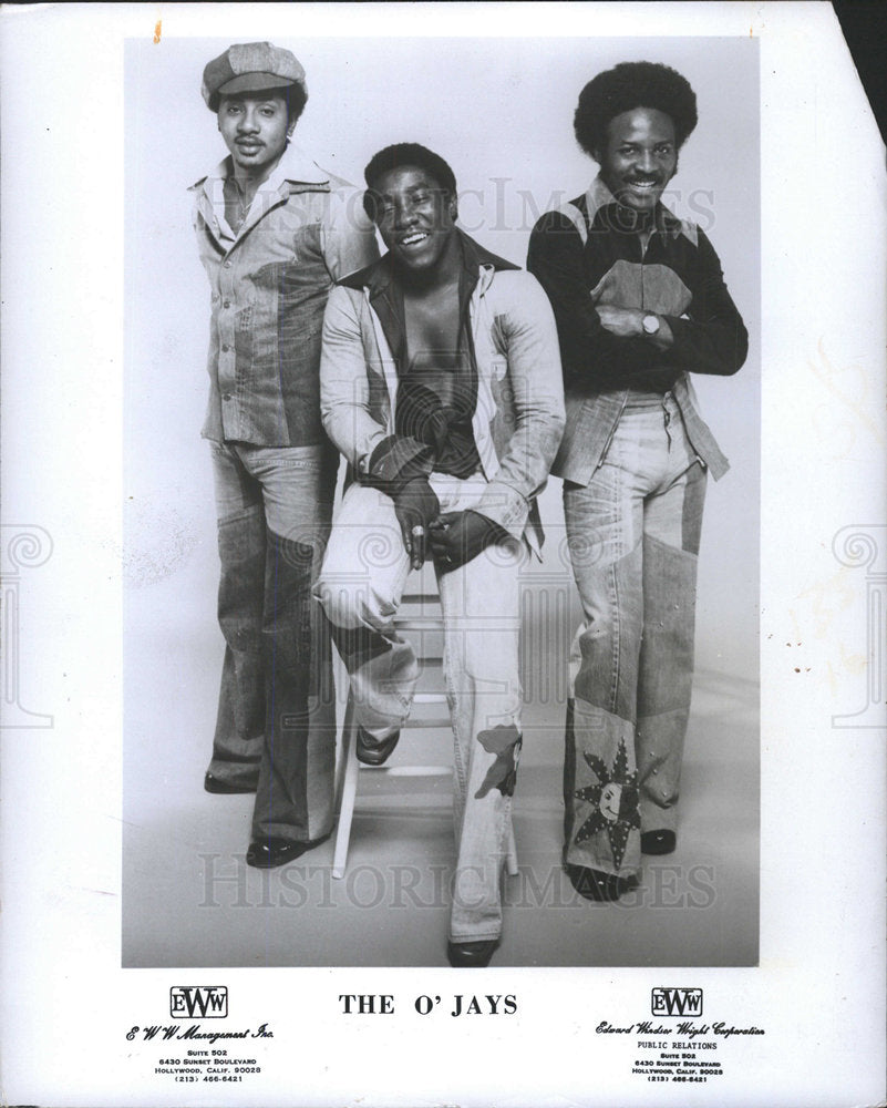 1974 Press Photo The O&#39;Jays  American R&amp;B Group - Historic Images