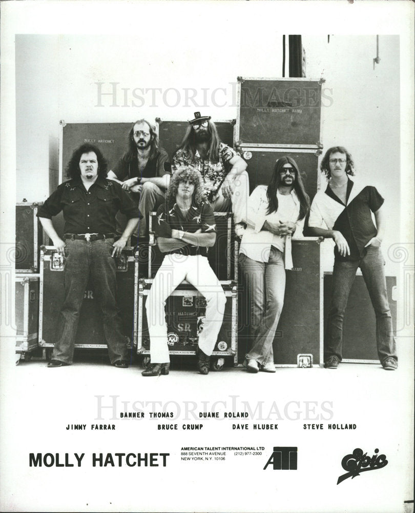 1981 Press Photo Southern Rock Band Molly Hatchet - Historic Images