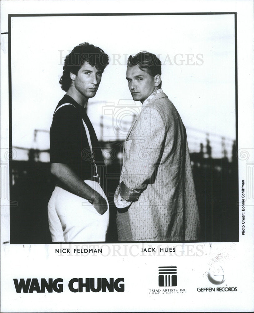 1987 Press Photo Music Group Wang Chung - Historic Images