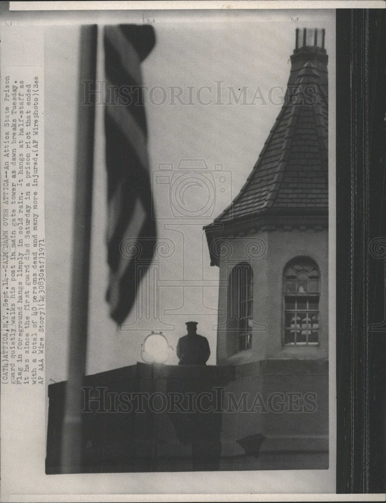 1971 Press Photo Attica Correctional Facility - Historic Images