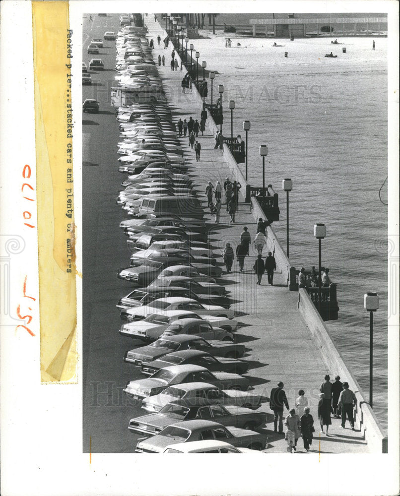 1973 Press Photo Pier St. Petersburg Florida - Historic Images