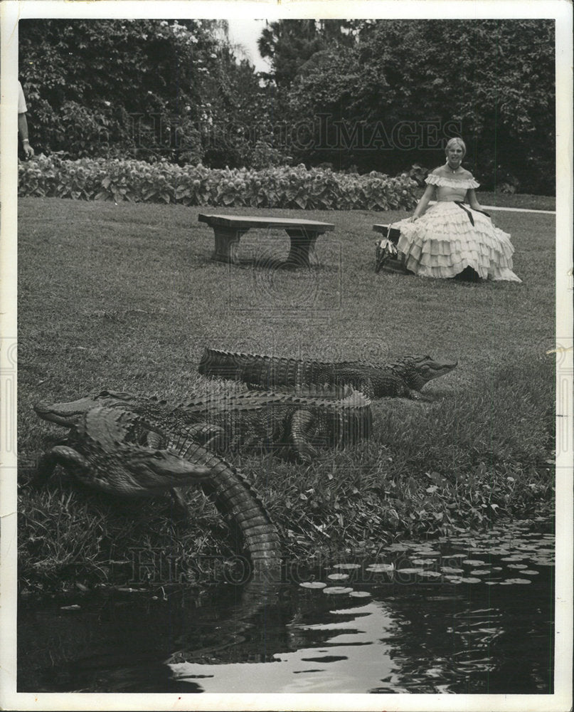 1970 Press Photo Mrs James Klein Cypress Gardens girll  - Historic Images
