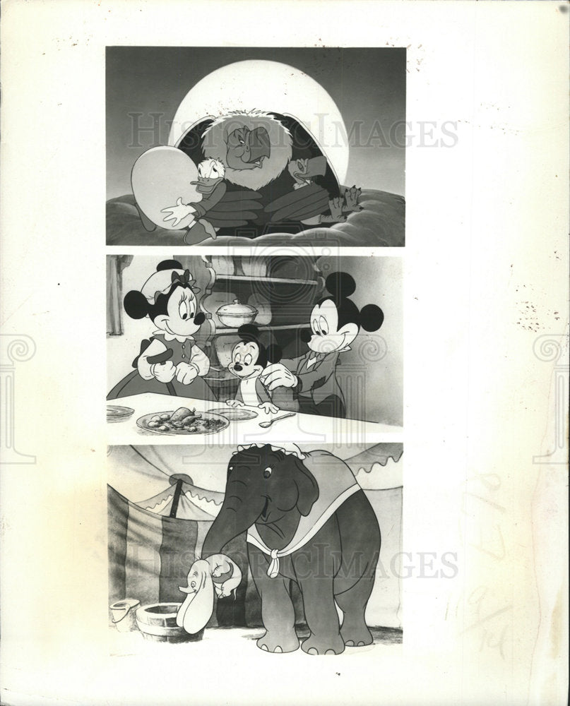 1984 Press Photo Reagan Disney Donald Duck Album Mother - Historic Images