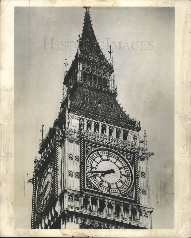 1959 Press Photo House London Big Ben famous clock may  - Historic Images