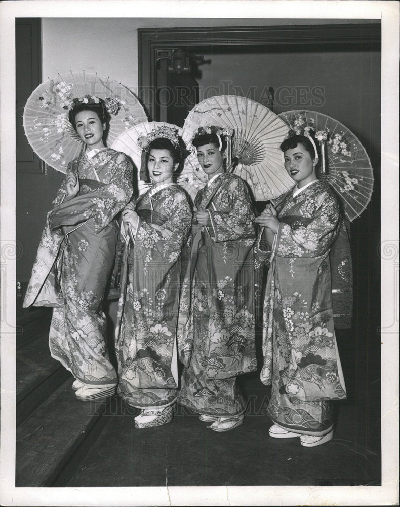 1952 Press Photo Madame Butterfly Fujiwara Opera Tokyo - Historic Images