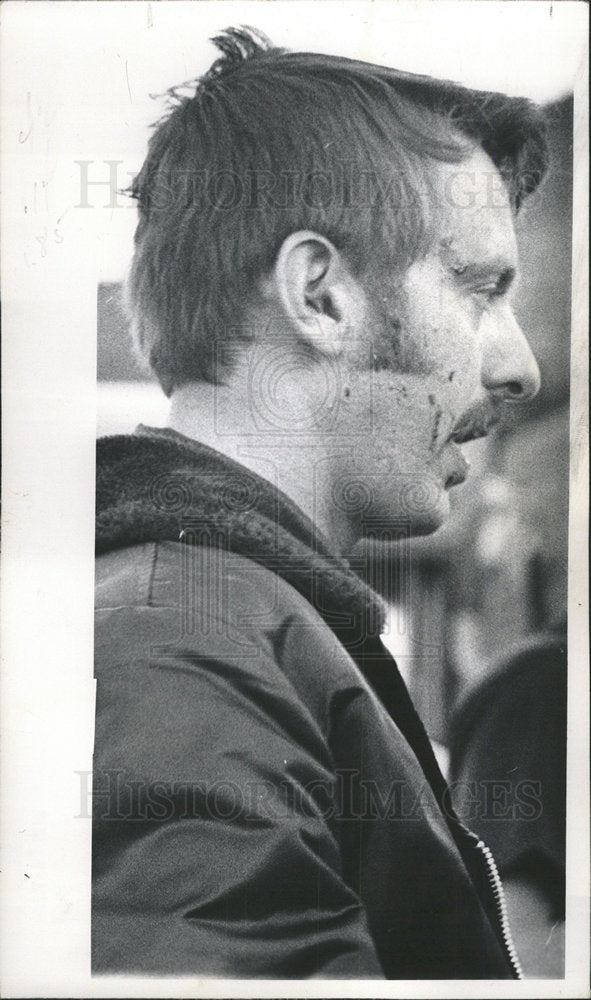 1971 Press Photo Deputy Al Rubio Denver Riots Colorado - Historic Images