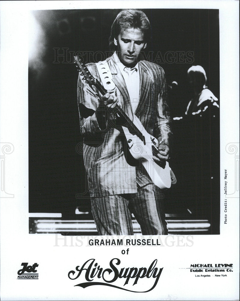 1986 Press Photo Air Supply Australian Graham Russell - Historic Images