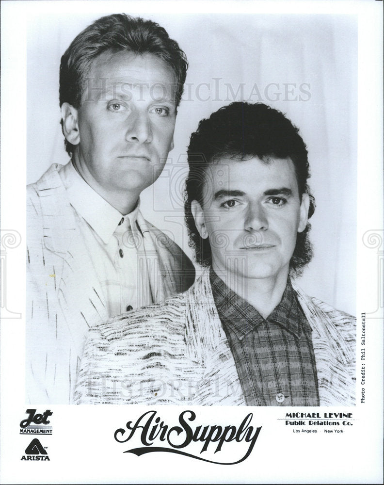 1986 Press Photo Air Supply Australian soft rock Graham - Historic Images