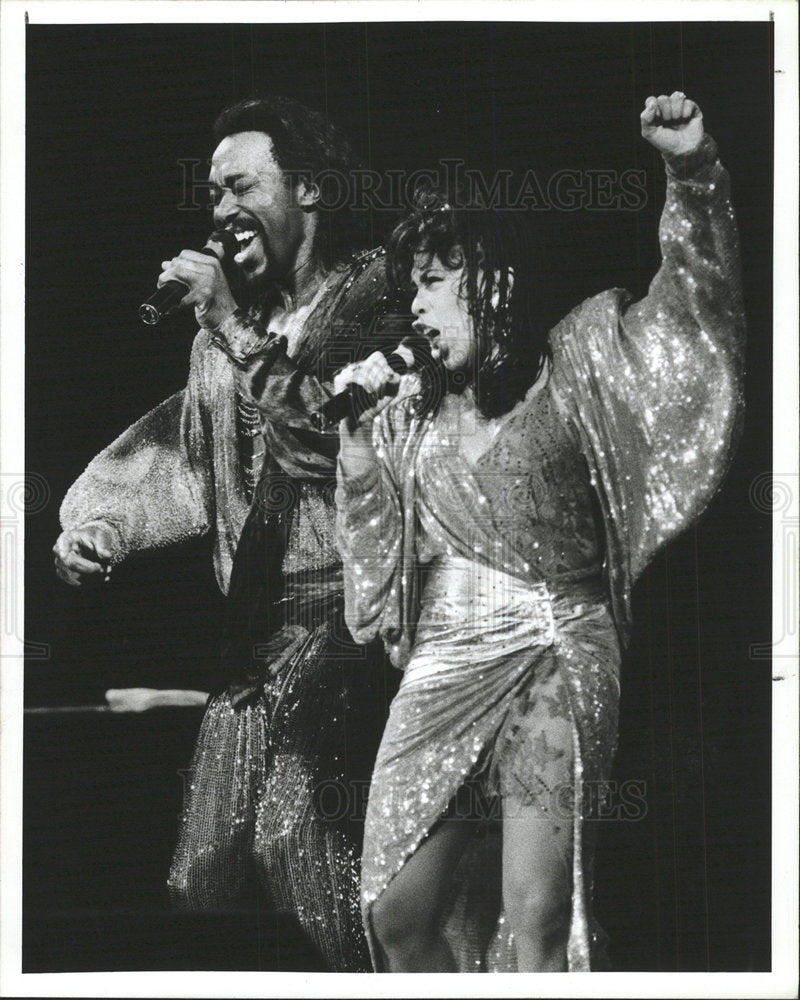 1985 Press Photo  Nick Ashford Valerie Simpson Sun Dome - Historic Images