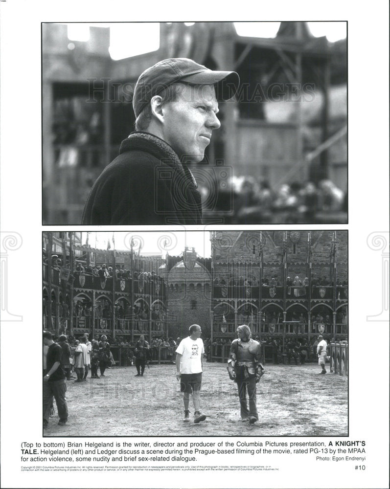 2001 Press Photo Scene from A Kinght&#39;s Tale - Historic Images