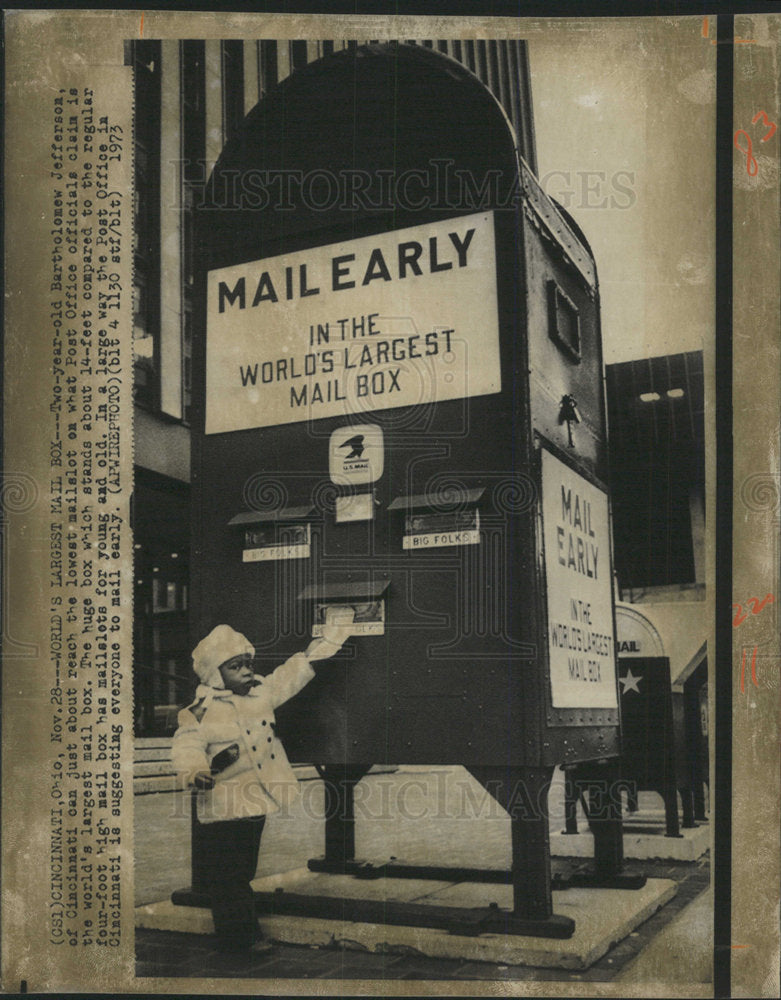 1973 Press Photo Post Office Official Claims - Historic Images