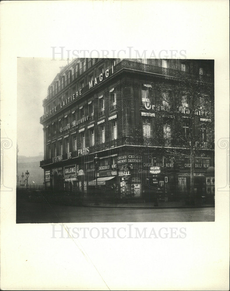 Press Photo Old Paris Office building Laitiere Maggi  - Historic Images