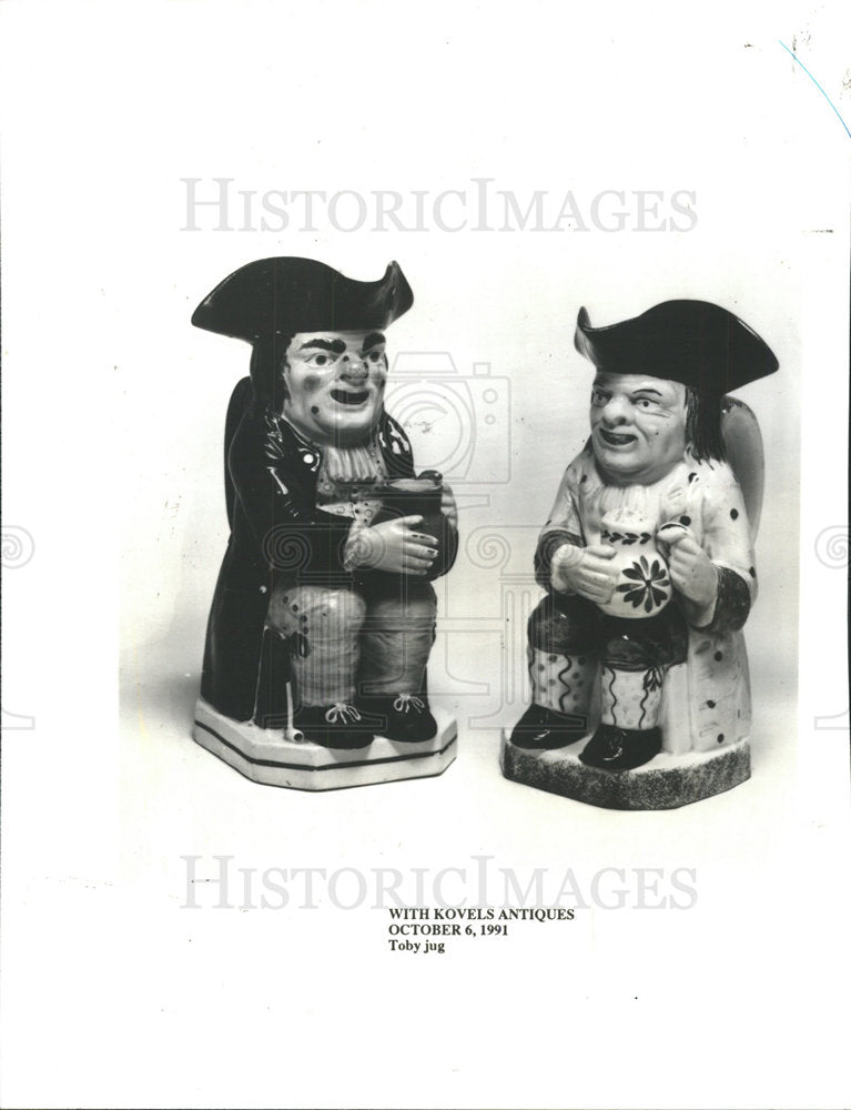 1991 Press Photo Toby Jugs - Historic Images