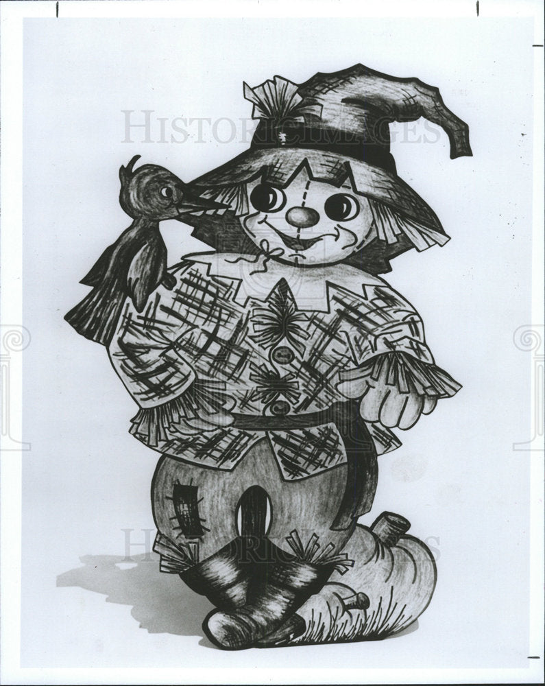 1991 Press Photo Halloween Thanksgiving Poster Chicago - Historic Images