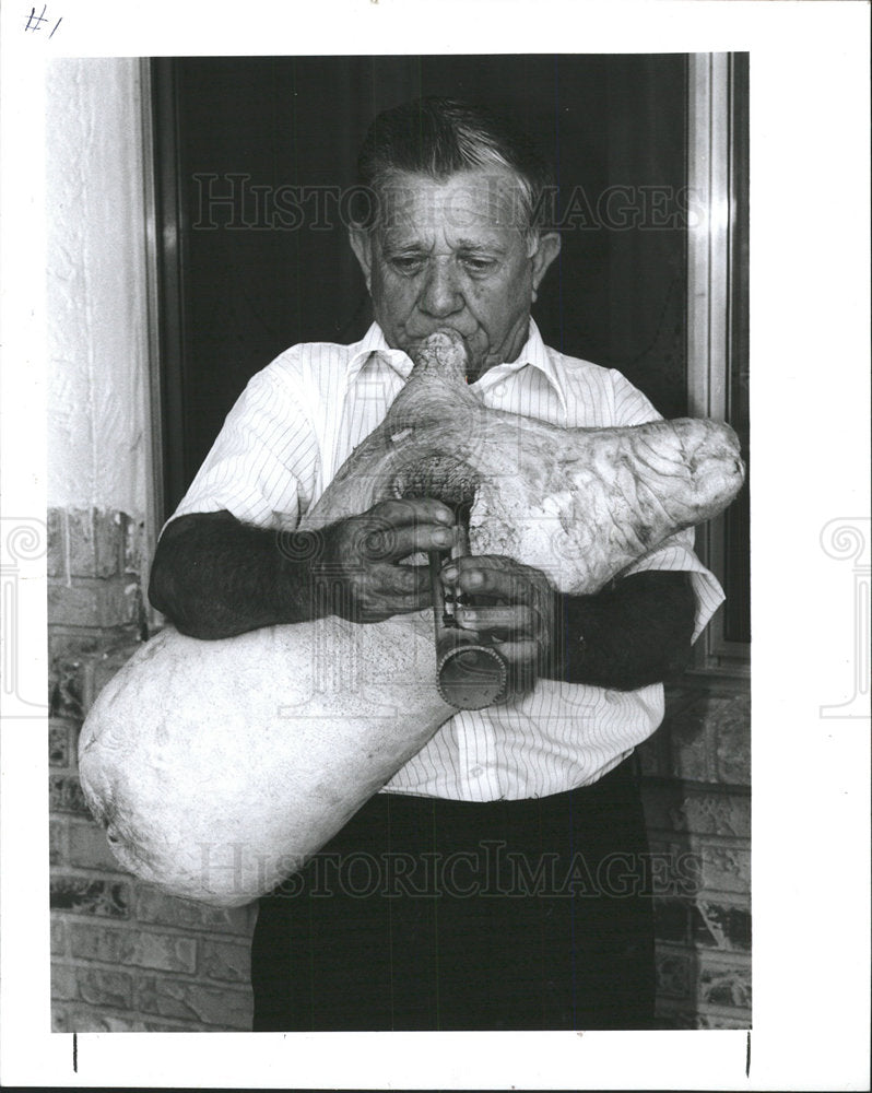 1991 Press Photo Tarpon Springs Nikita Tsimouris Fluent - Historic Images