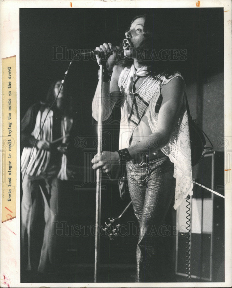 1970 Press Photo B.O.O.T. Lead Singer - Historic Images