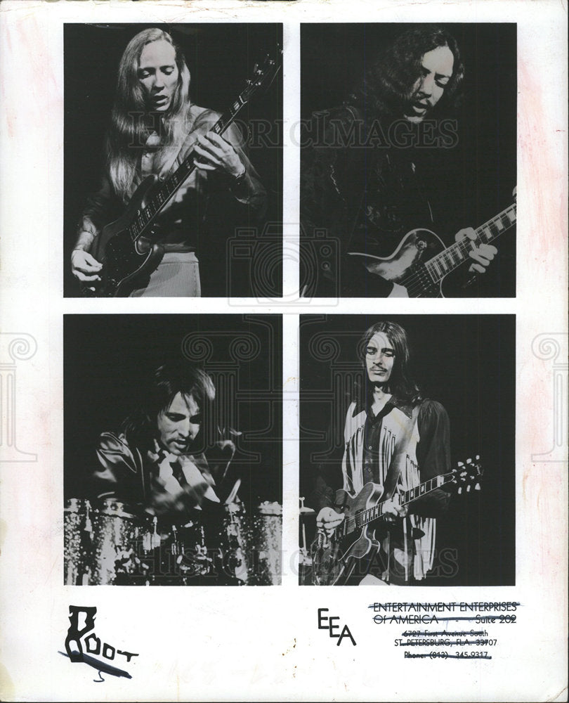 1972 Press Photo Root American Rock Band Musicians - Historic Images