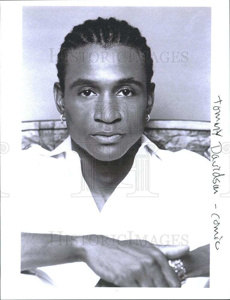 Press Photo Tommy Davidson Comic merican Comedian TV  - Historic Images