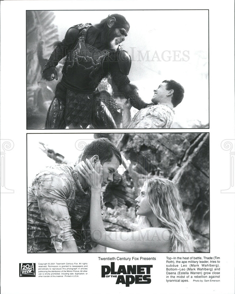 Press Photo Planet  Ape American Tim Roth Helena Bonham - Historic Images