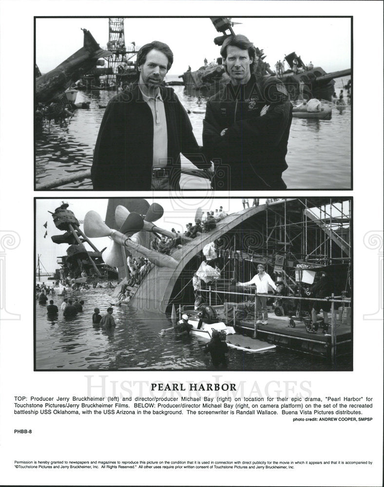 2001 Press Photo Jerry Brukheimer Michael Bay Movie - Historic Images