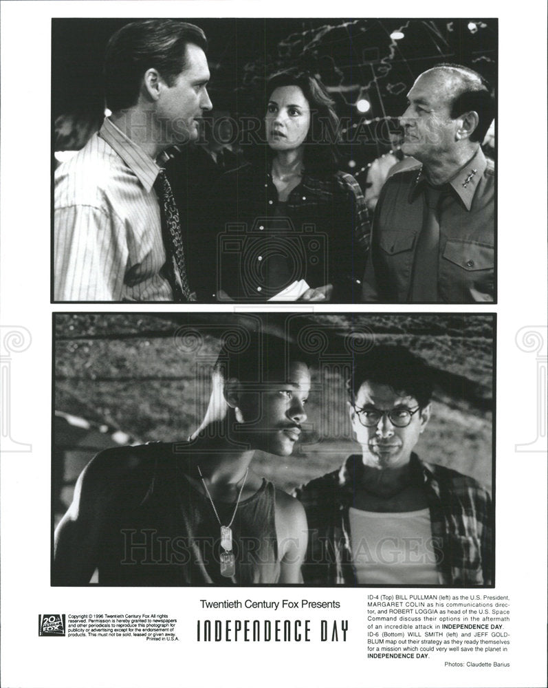 1996 Press Photo Independence Day Motion Picture Play - Historic Images