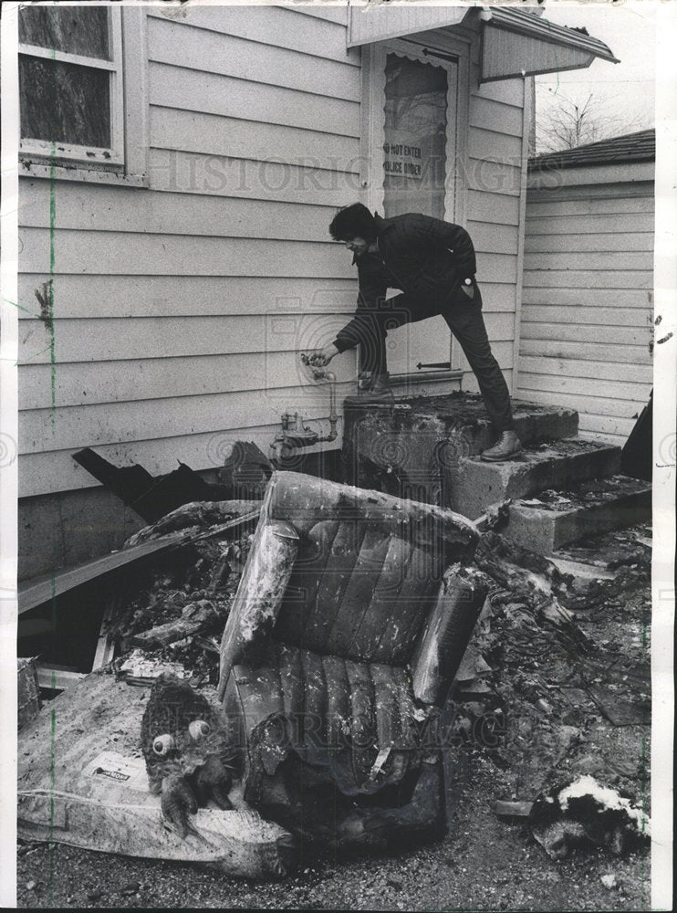1974 Press Photo Home fires Westward Ho Drive Northlake - Historic Images