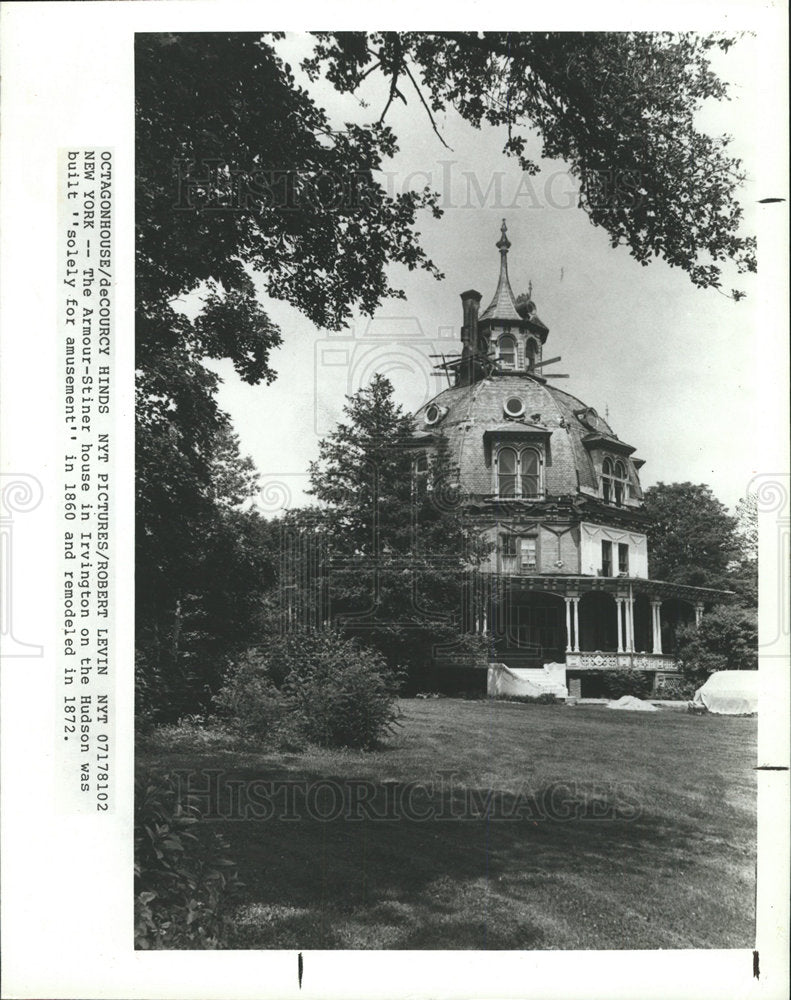 1981 Press Photo Armor Stinner house Irvington Hudson  - Historic Images