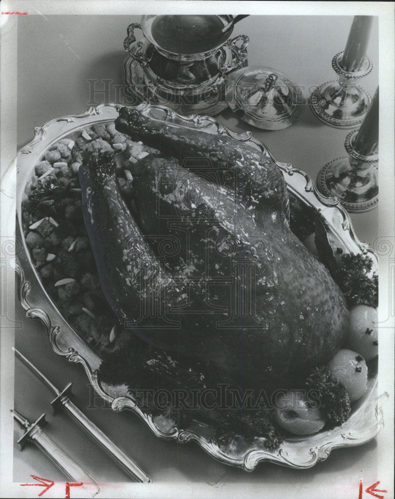 1982 Press Photo Apricot Glazed Chicken Capon - Historic Images