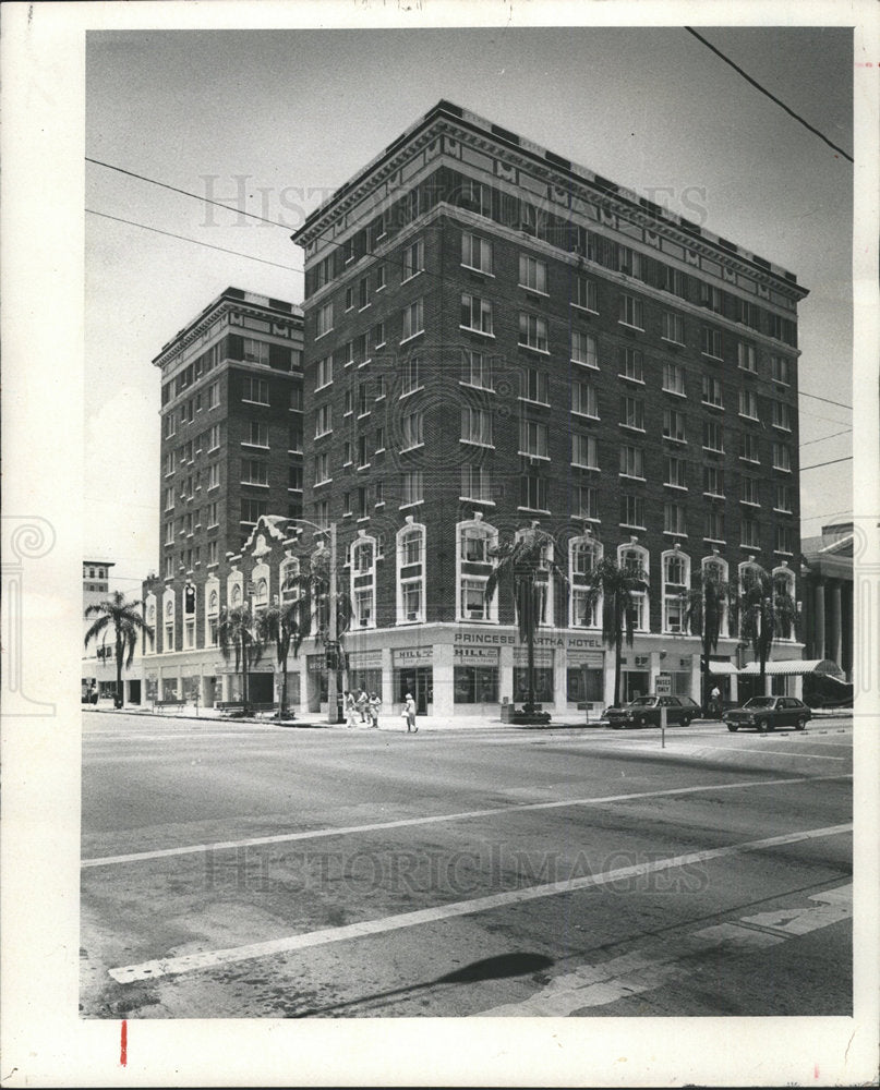 1981 Press Photo Petersburg Boom Era Downtown Hotel - Historic Images