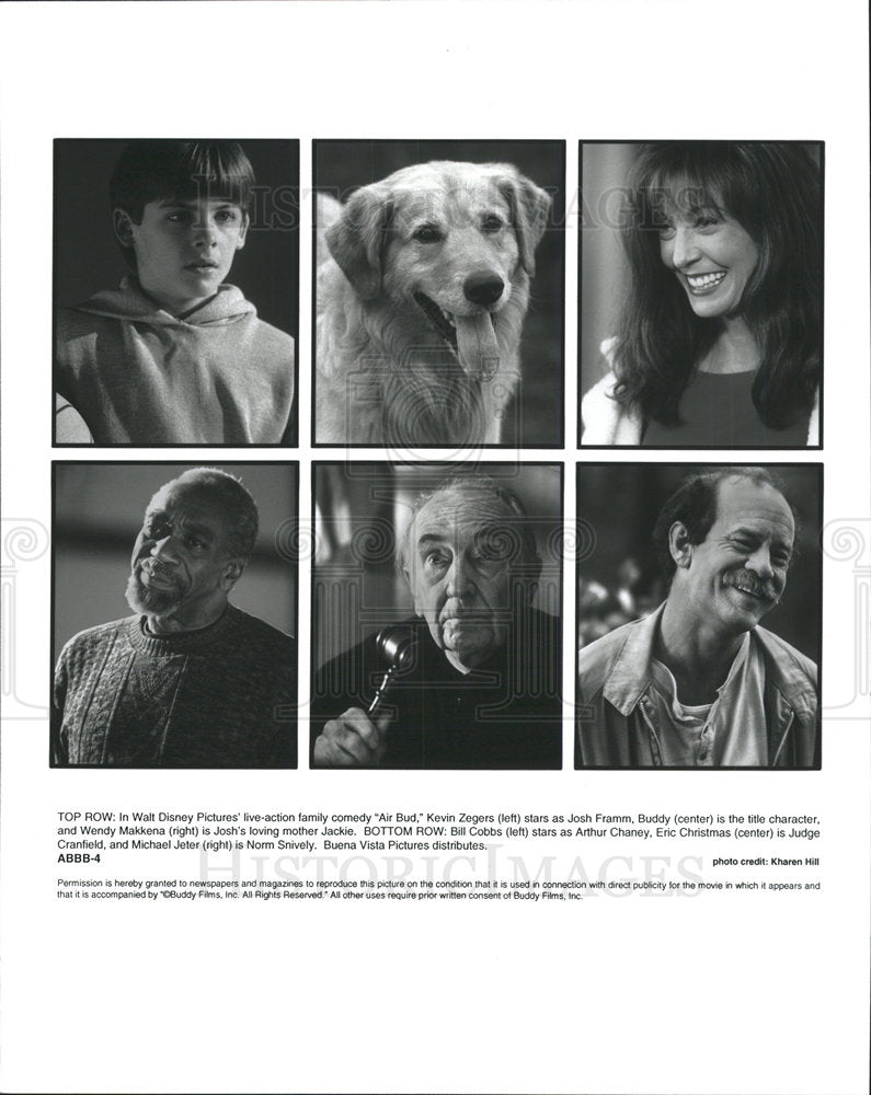 1997 Press Photo Air Bud Motion Picture Play  - Historic Images