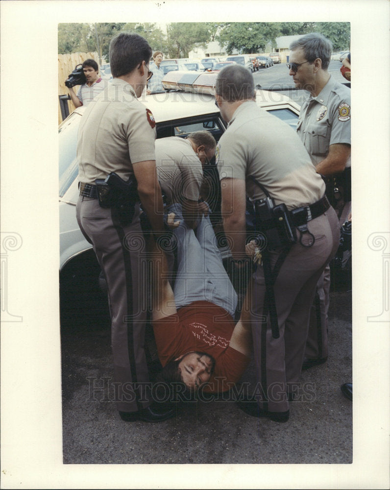 1992 Press Photo Abortion Demonstration - Historic Images