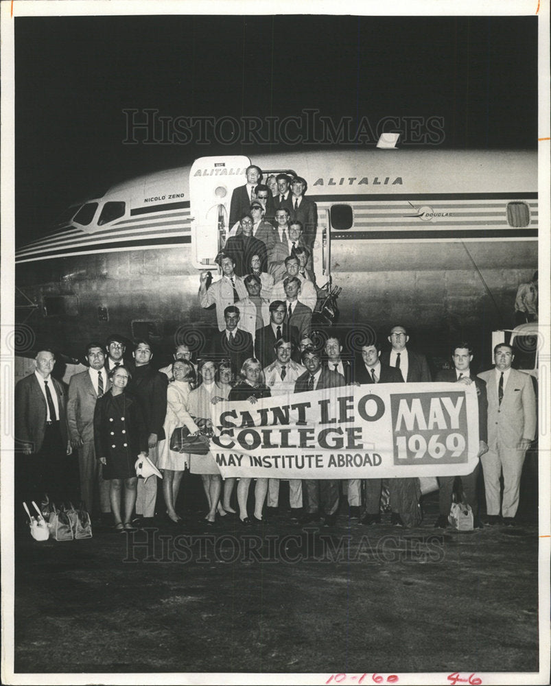1963 Press Photo Saint Leo College May Institute visit  - Historic Images