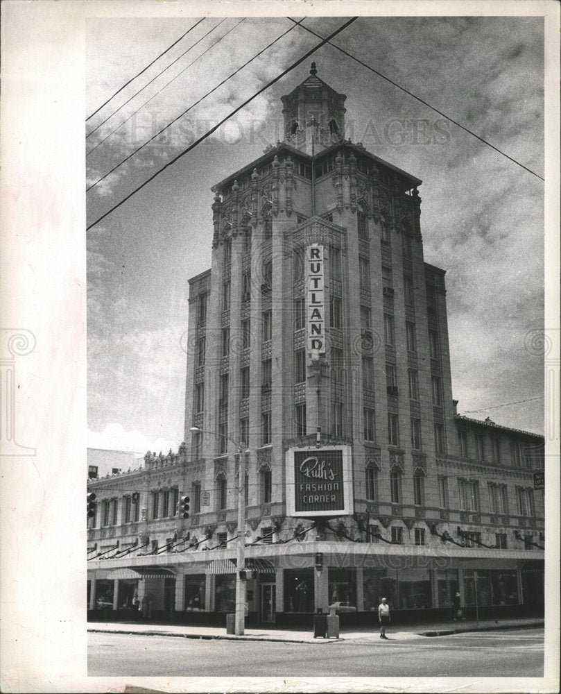 1971 Press Photo Rutland Building St Petersburg, FL - Historic Images