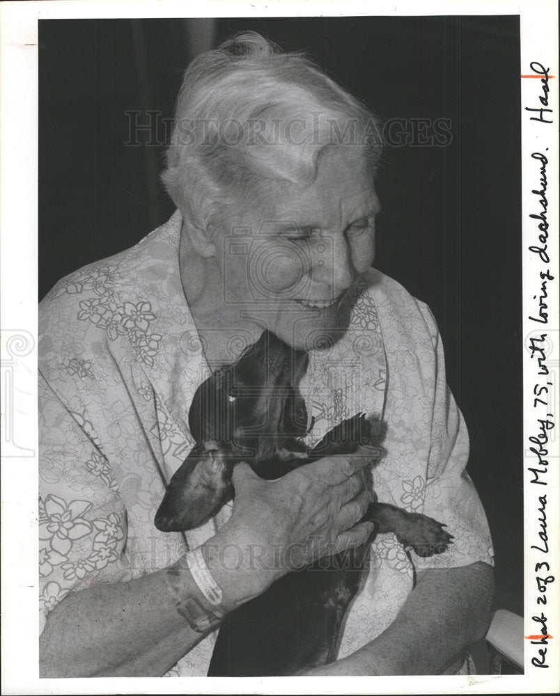 1983 Press Photo MORTON PLANT HOSPITAL'S PATIENT LAURA - Historic Images