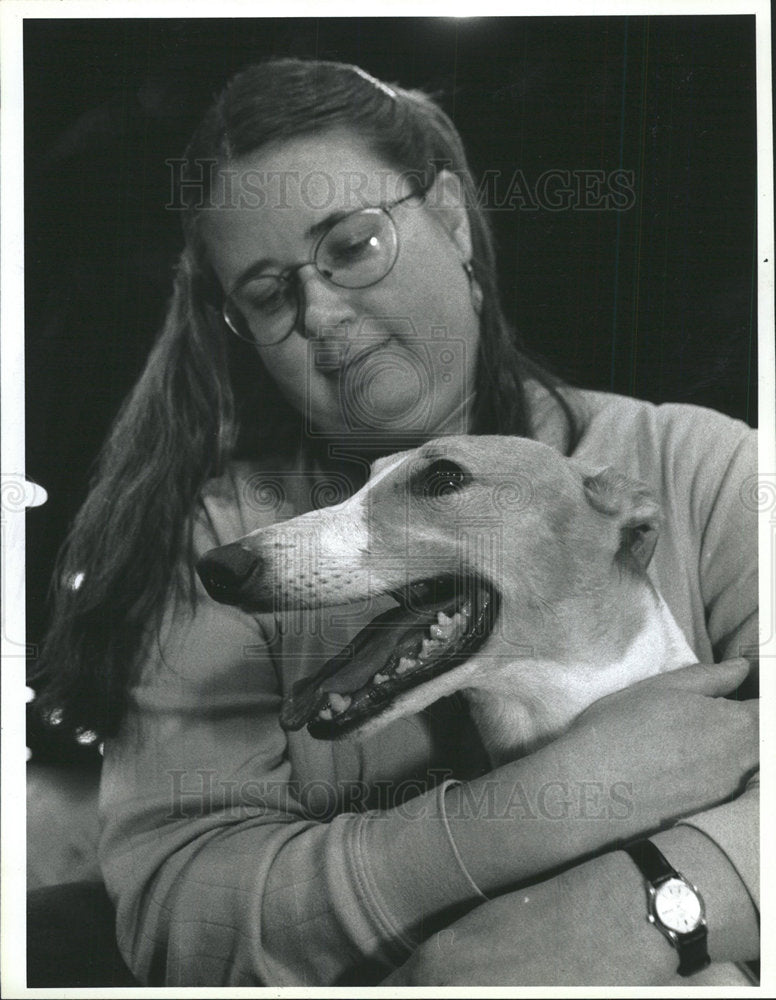 1996 Press Photo Greyhound Breed Dog  - Historic Images