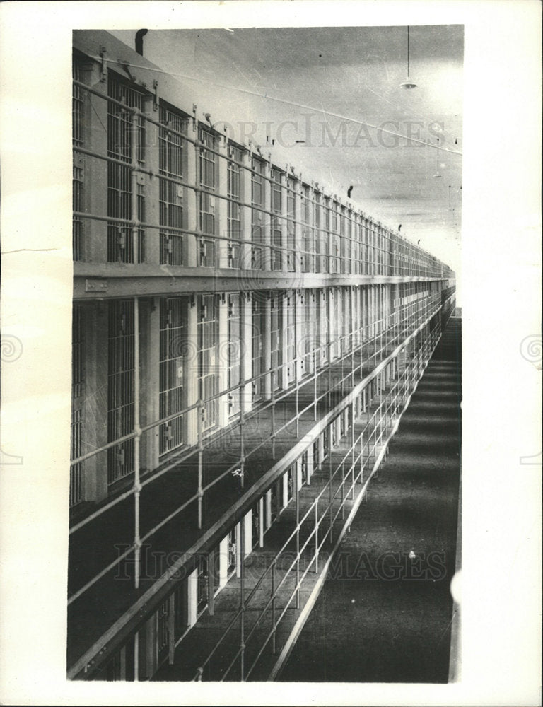 1935 Press Photo San Quentin Scene of Jailbreak - Historic Images
