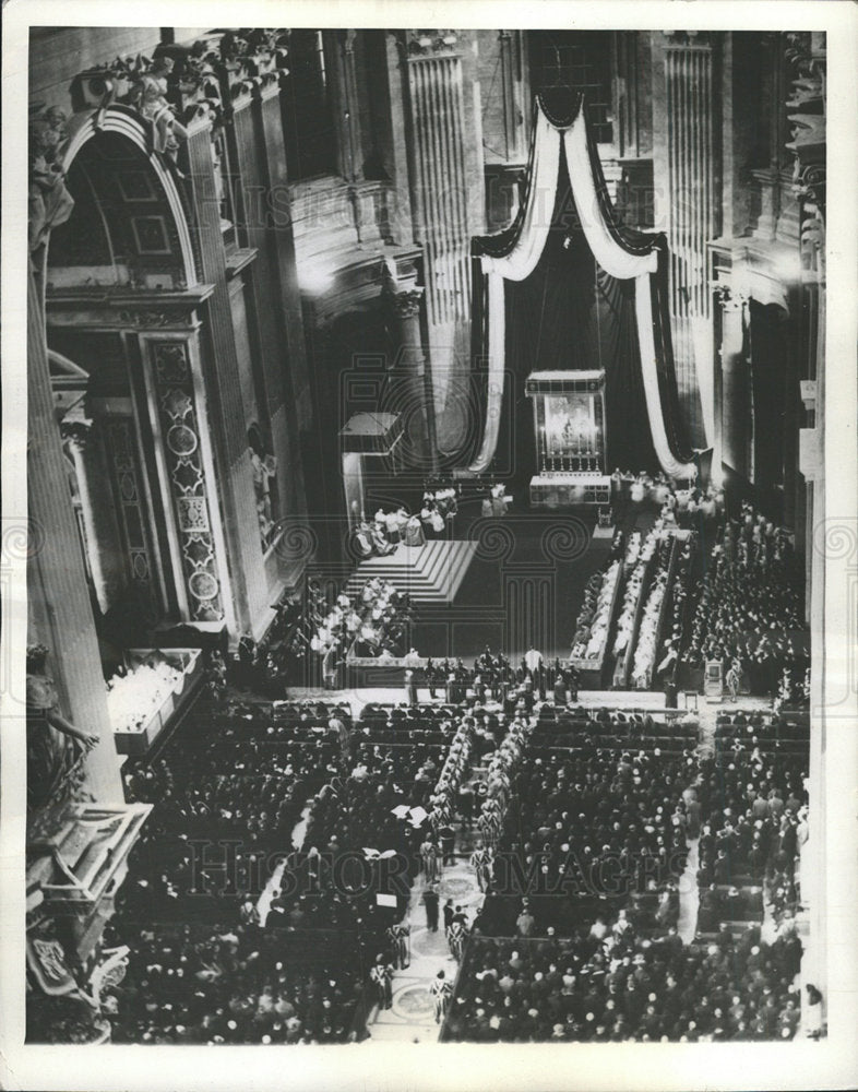 1940 Press Photo St. Peter&#39;s Church Vatican City Rome - Historic Images