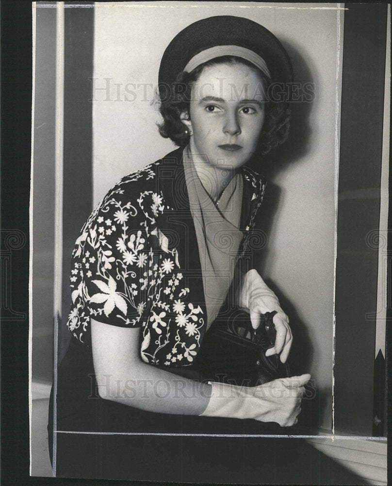 1937 Press Photo Mary Seymour Adams - Historic Images