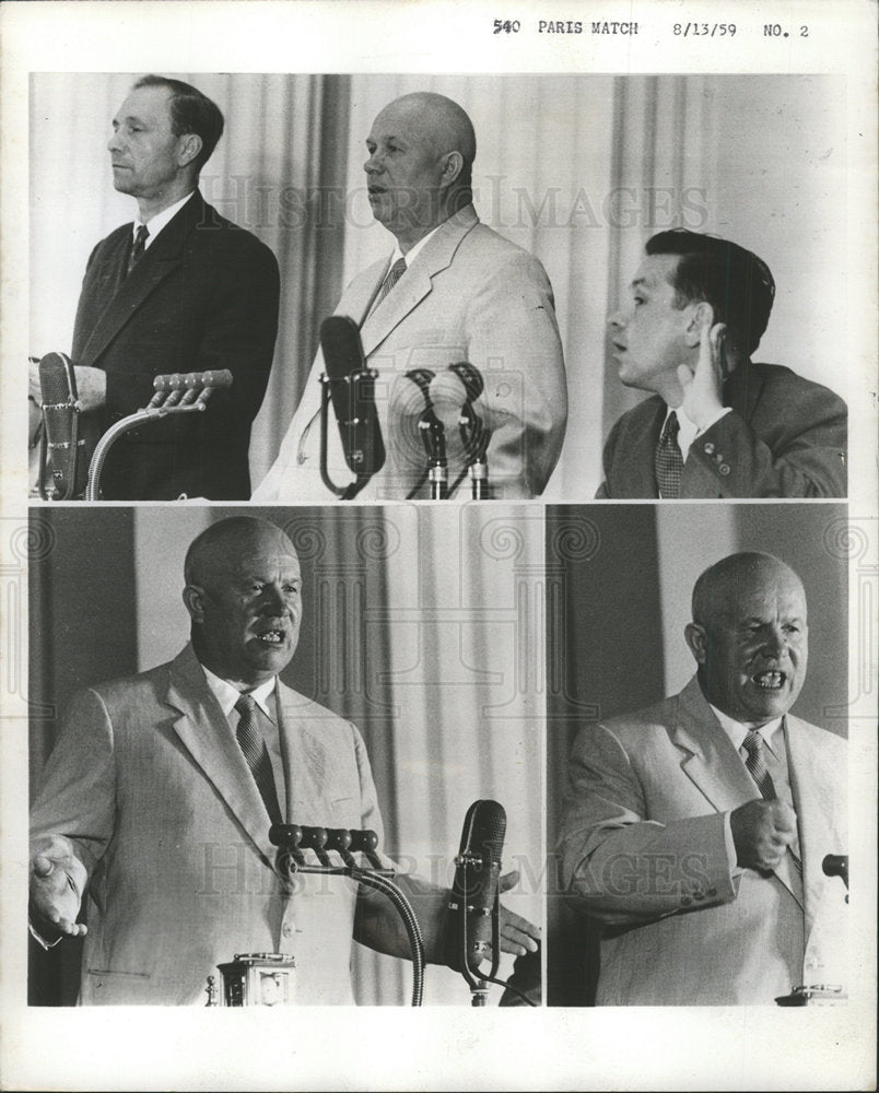 1959 Press Photo Khruschev  - Historic Images
