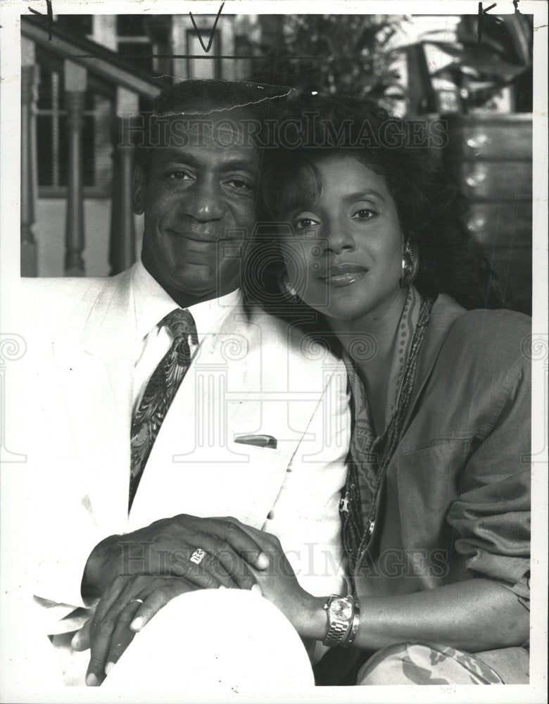 1987 Press Photo Bill Cosby Phylicia Rashad Cosby Show - Historic Images