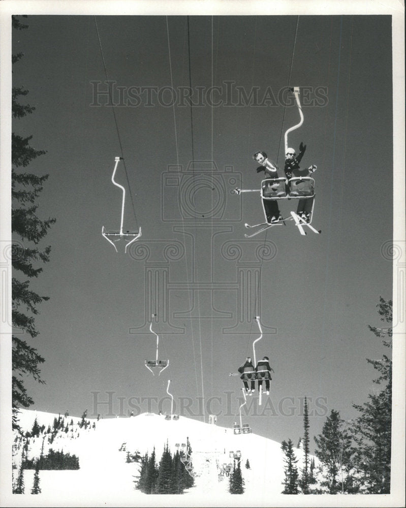 Press Photo Mount Silver Star Vernon British Columbia - Historic Images
