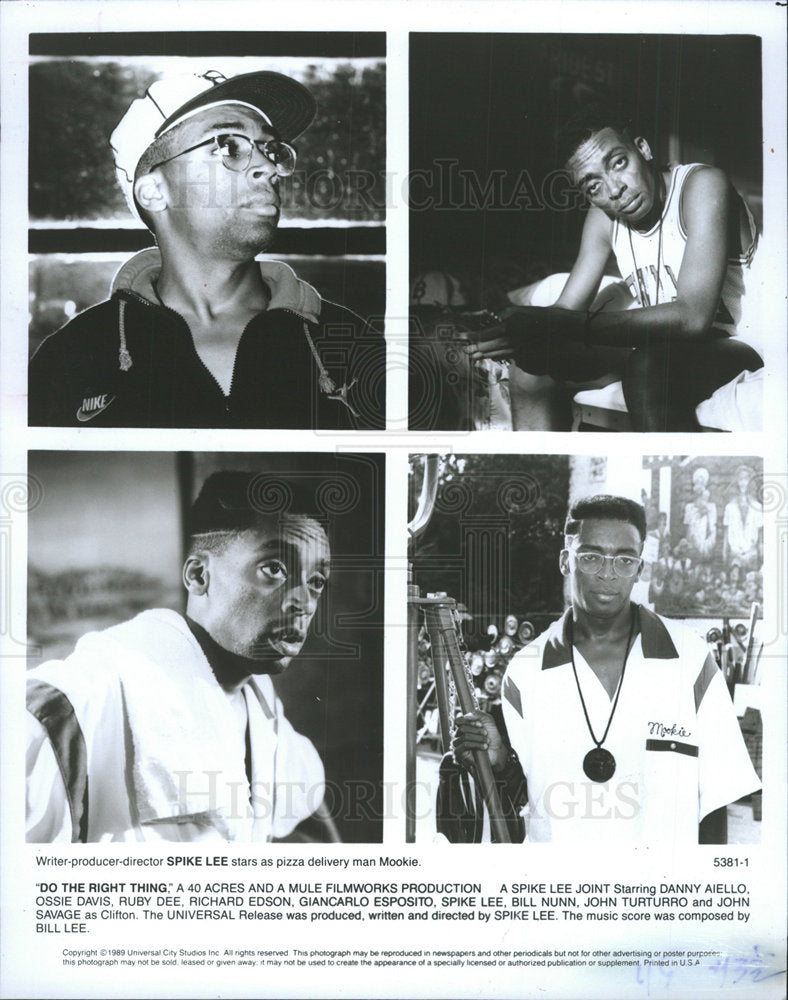 1989 Press Photo Spike Lee Do the Right Thing - Historic Images