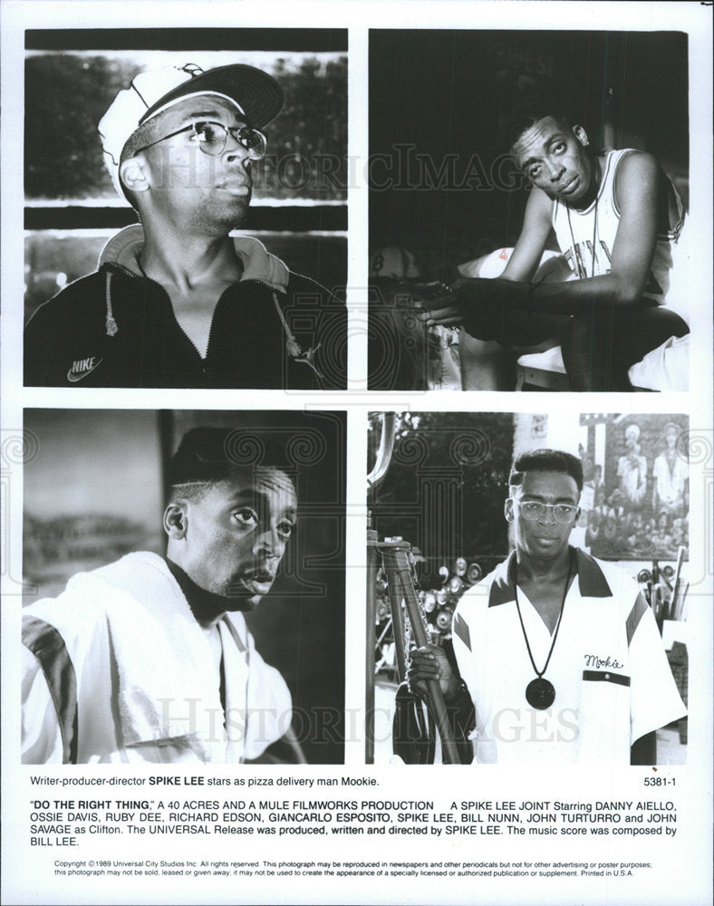 1989 Press Photo Spike Lee "Do The Right Thing" - Historic Images