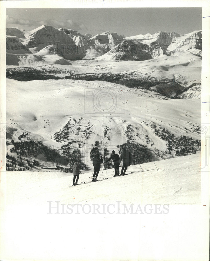 1973 Press Photo Sunshine Village Ski Retreat  - Historic Images