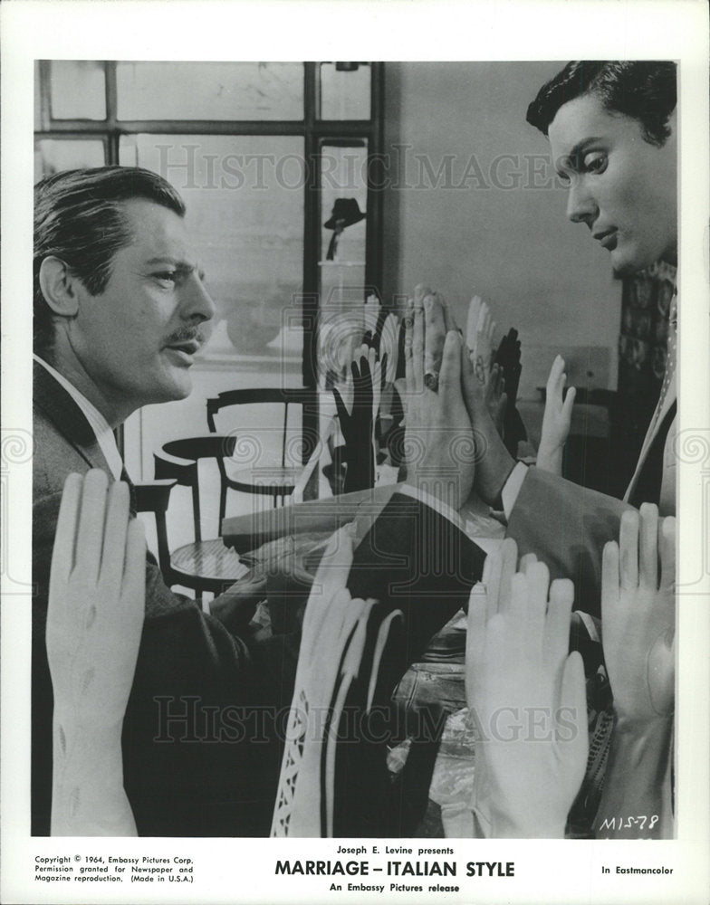1964 Press Photo Joseph Levine Marriage Italian Style - Historic Images