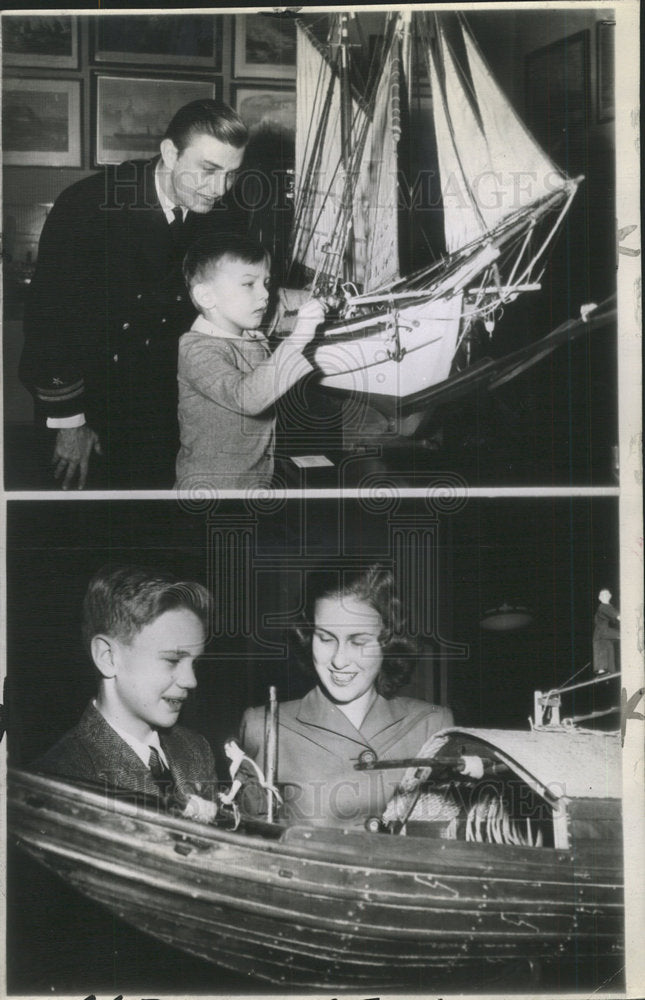 1943 Press Photo Lt Franklin D. Jr Ship  - Historic Images
