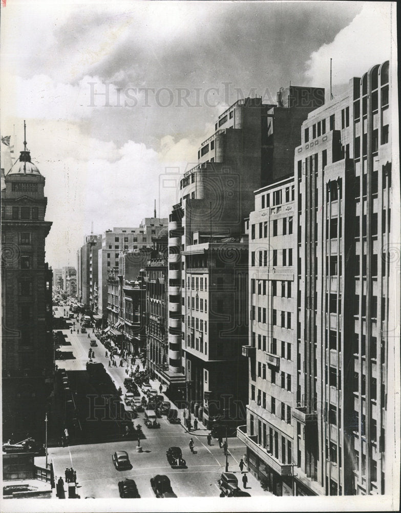 1946 Press Photo Downtown Johannesburg Commissioners St - Historic Images