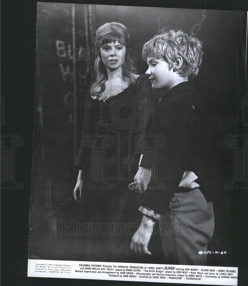 1968 Press Photo Oliver Musical Film Actors Wallis  - Historic Images