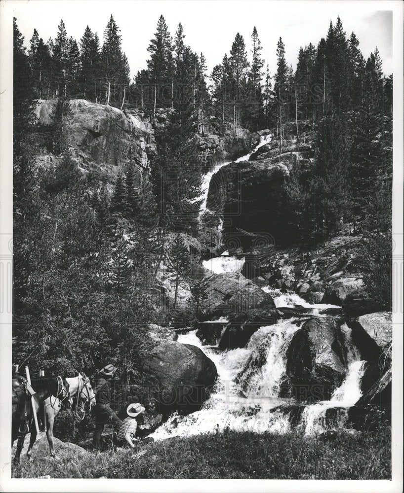 1966 Press Photo Cascade Creek Colorado Natl Forest - Historic Images